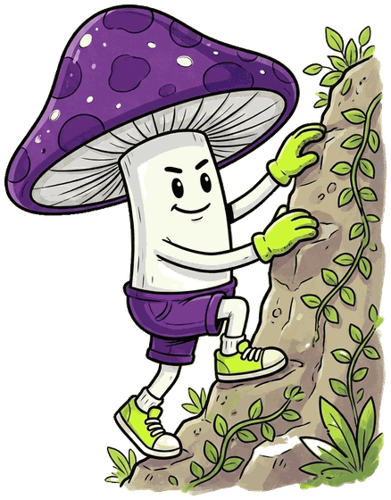 pocket planter mascot climbing